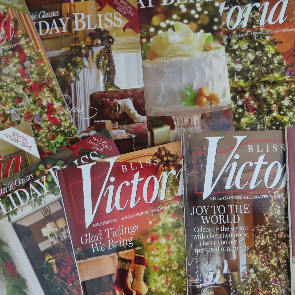 Lot of 12 Victoria Magazines Christmas Editions 2010/2011/13/14/15/16/17/18/19